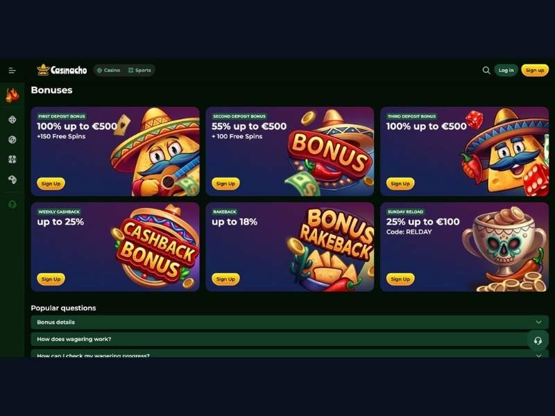 Casinacho Casino (Nacho Casino) bonuses in the Canadian market comparison: scalable cashback, rakeback and when the welcome package is worth activating
